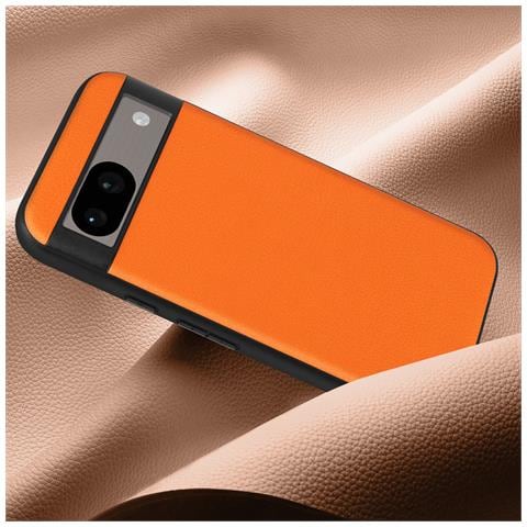 Cover Per Google Pixel 8a Bi-materia Aspetto Pelle Cowhide Cover - Foto 2