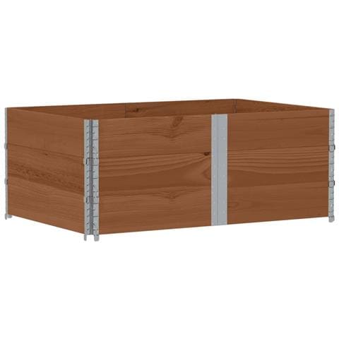 Fioriera Da Giardino Marrone 150x100 Cm Legno Massello Di Pino - Foto 2