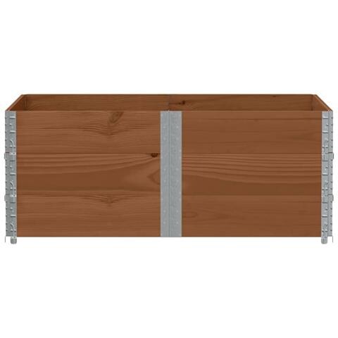 Fioriera Da Giardino Marrone 150x100 Cm Legno Massello Di Pino - Foto 3
