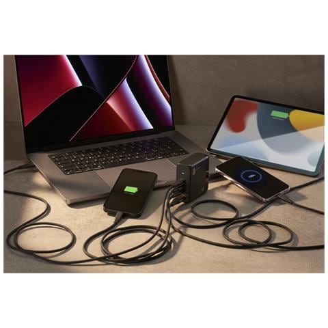 MULTIPOWER DESK GAN 150W Caricabatterie da rete 150W con 4 porte ultra-compatto con tecnologia GAN - Foto 2