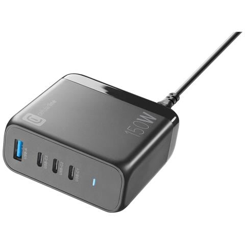 MULTIPOWER DESK GAN 150W Caricabatterie da rete 150W con 4 porte ultra-compatto con tecnologia GAN - Foto 1