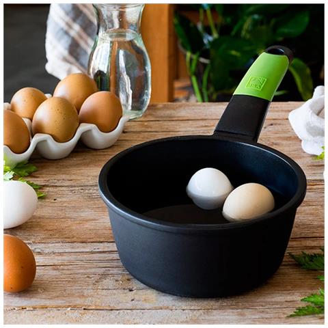 Pentola A403818 con Diametro 12.4 cm Rivestimento Teflon Classic Colore Nero / Verde - Foto 2