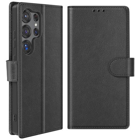 Cover A Libro Per Galaxy S25 Ultra Aletta Multifunzione Supporto Video - Foto 5