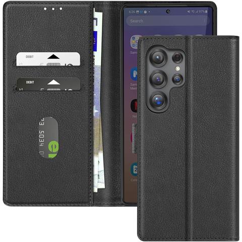 Cover A Libro Per Galaxy S25 Ultra Aletta Multifunzione Supporto Video - Foto 1