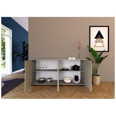 Madia 4 Ante 172x40x83 Cm Lumina Cashmere - Foto 5