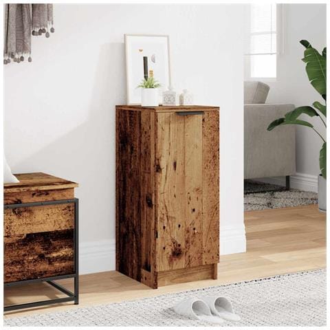 Scarpiera Legno Vecchio 29,5x35x70 Cm In Legno Multistrato - Foto 3