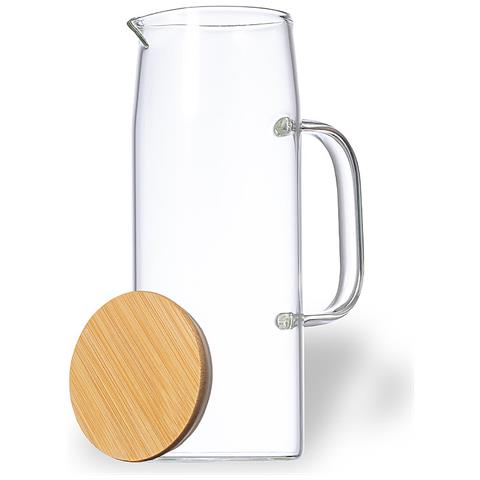 Brocca In Borosilicato 1,25 L 8,8x8,8x24,2 Cm. Colore Trasparente - Foto 2