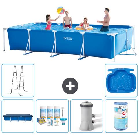 Piscina Fuori Terra - Rettangolo - 450x220x84 Cm - Blu - Include Accessori Coordinati A258 - Foto 1