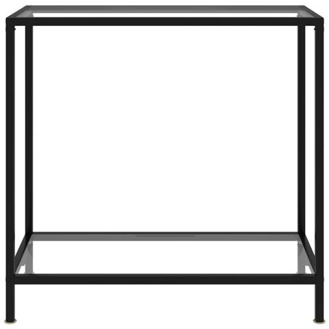 Lusso Casadino -  Tavolo Consolle Trasparente 80x35x75 Cm In Vetro Temperato - Foto 1