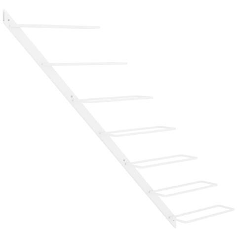 Lusso Casadino -  Portavini Da Parete Per 7 Bottiglie Metallo Bianco - Foto 1