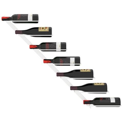 Lusso Casadino -  Portavini Da Parete Per 7 Bottiglie Metallo Bianco - Foto 2