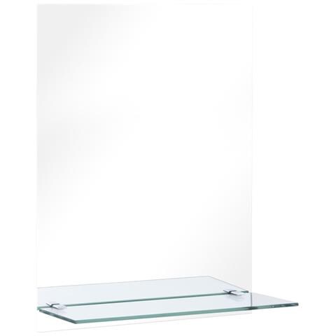 Specchio Da Parete Con Mensola 30x50 Cm In Vetro Temperato - Foto 1