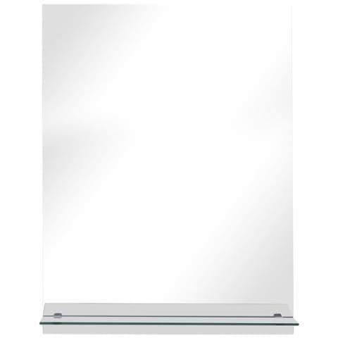 Specchio Da Parete Con Mensola 30x50 Cm In Vetro Temperato - Foto 2