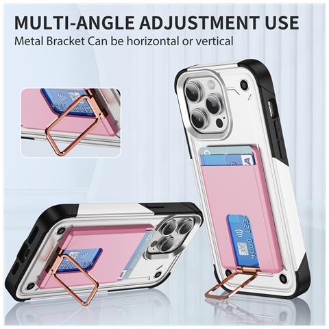 Supporto Porta Carte Magnetico Sottile - Sensazione Al Tatto Pink - Foto 6