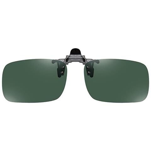 Occhiali Da Sole Polarizzati Clip-on - Specchio Taglia Media Darkgreen - Foto 2