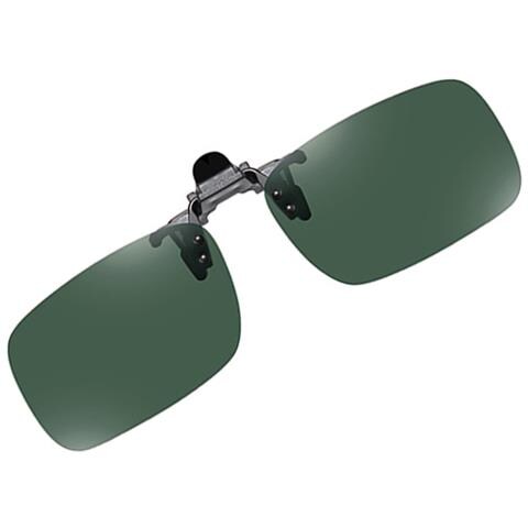 Occhiali Da Sole Polarizzati Clip-on - Specchio Taglia Media Darkgreen - Foto 3