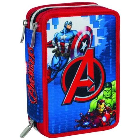 Astuccio Scuola 3 Zip Avengers Earth'S Mightiest Heroes - Foto 1