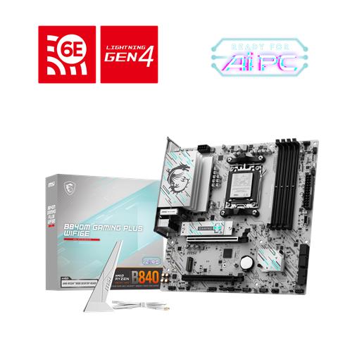 Scheda Madre B840M GAMING PLUS WI-FI 6E Socket AM5 Chipset B840 microATX - Foto 1