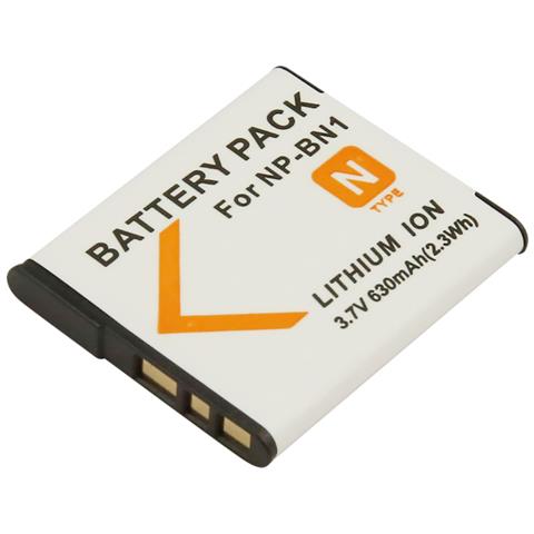 Batteria Per Fotocamera Sony Np-bn1 Li-ion 3.. 7v 630mah 2.3wh - Foto 1