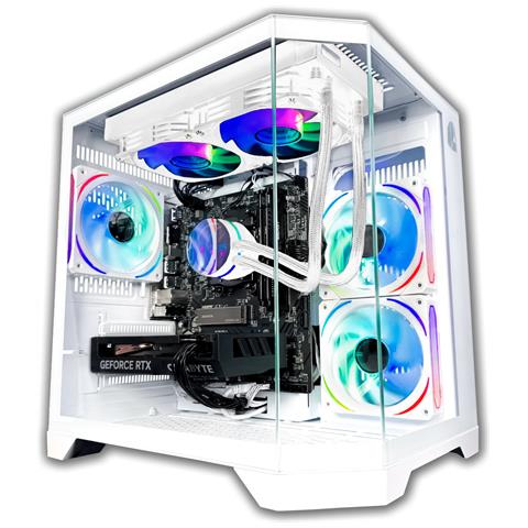 Pc Gaming Nitropc Pack Gold Plus Bianco - I5-14400f, Rx 6600 8 Gb, 16 Gb Ddr4, 1 Tb M2, Win11, Monitor 24"" Fhd 120hz Ips E Accessori Gaming Completi - Pronto Per Giocare - Foto 2