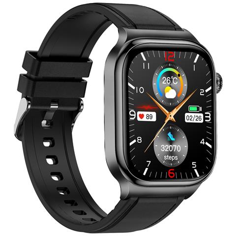 Smartwatch Amoled Ad Alta Risoluzione Da 2,04 Pollici Con Monitoraggio Della Salute Black - Foto 2