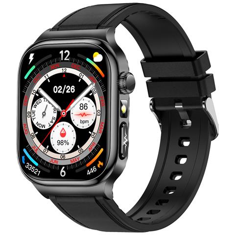 Smartwatch Amoled Ad Alta Risoluzione Da 2,04 Pollici Con Monitoraggio Della Salute Black - Foto 7