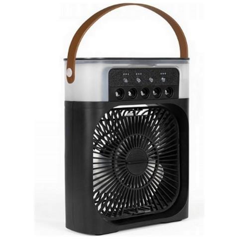 Ventilatore Da Tavolo Nebulizzatore Nero A 3 Velocità Da 10 W - Dom513n - Foto 1