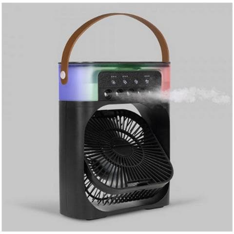 Ventilatore Da Tavolo Nebulizzatore Nero A 3 Velocità Da 10 W - Dom513n - Foto 2