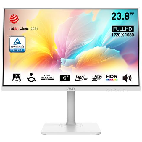 Monitor 23.8" IPS Flat MODERN MD2412PW Full HD Tempo di risposta 1 ms - Foto 1