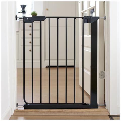 Safetots Cancelletto Per Bambini Super Stretto, 60,5cm - 66,5cm, Nero, Barriera Di Sicurezza Per Bambini, Cancelletto Per Bambini Per Scale - Foto 2