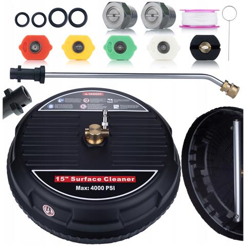 Spazzola Professionale T-racer 15"" Con Attacco Rapido 1/4"" - Alta Pressione, 160 Bar, 450-650l /h | Pulizia Pavimentazioni E Superfici Esterne - Foto 1