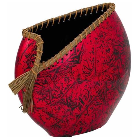 Vaso In Ceramica Rossa 35x14,5x36h - Foto 1