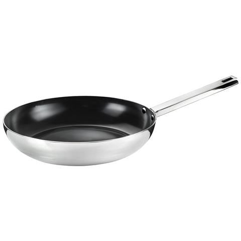 Padella in acciaio e alluminio anriaderente 24 cm - adatto all'induzione - Cucina professionale anche a casa - Made in Italy - Foto 1