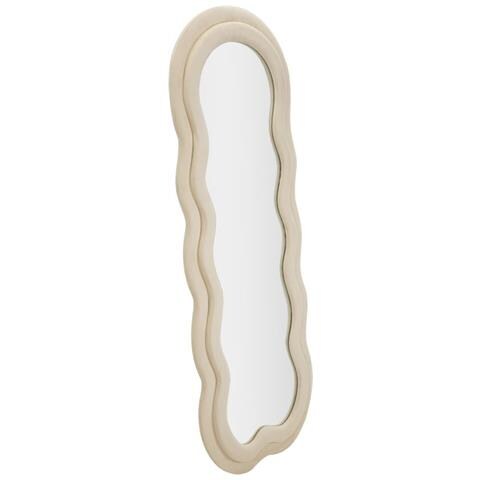 Specchio Con Cornice Onde-beige-mdf-60x4x160 Cm - Foto 2