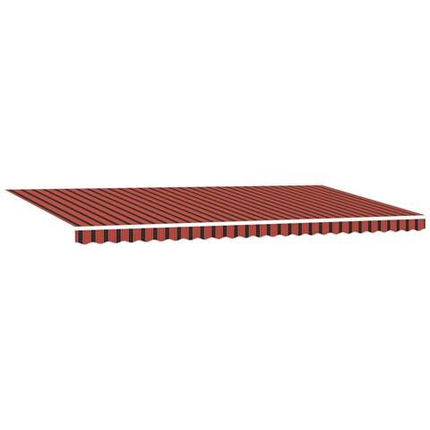 Tenda Retrattile arancione e marrone 600 ×350 cm Tessuto - Foto 1