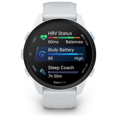 Forerunner 70 3,05 cm (1.2") AMOLED 30 mm Digitale 390 x 390 Pixel Touch screen Bianco GPS (satellitare) - Foto 8