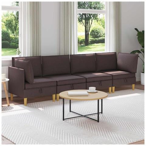 Set di divani modulari con spazio di archiviazione 4 pcs - Foto 2