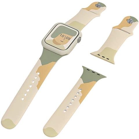 Cinturino Moro Per Apple Watch Ultra / 9 / 8 / 7 / 6 / Se / 5 / 4 / 3 / 2 (49 Mm / 45 Mm / 44 Mm / 42 Mm) Cinturino In Silicone Per Orologio 6 - Foto 2