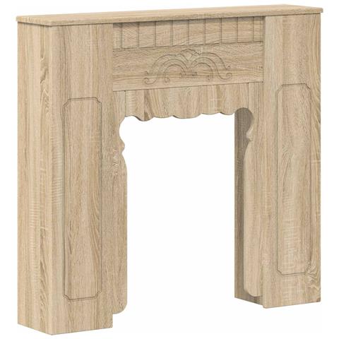 Cornice per camino Rovere Sonoma 93 x 20 x 89 cm - Foto 1