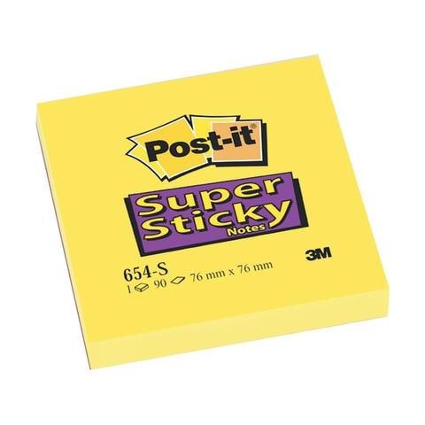 pz. 1 Post-it Note Super Sticky654-S 76x76mm 82467 - Foto 1