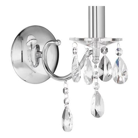 I-BOEME / AP1 - Applique raffinata con cristalli a goccia cromata 40 watt E14 - Foto 6