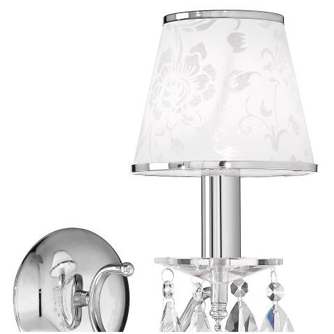 I-BOEME / AP1 - Applique raffinata con cristalli a goccia cromata 40 watt E14 - Foto 2