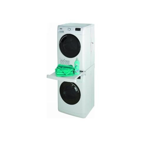 Kit di Sovrapposizione Asciugatrice con Piano Scorrevole Bianco - Foto 2