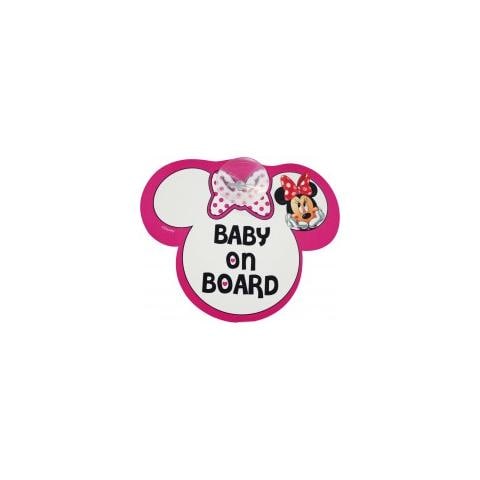 Segnale auto con ventosa ''baby on board'' Minnie - Foto 2