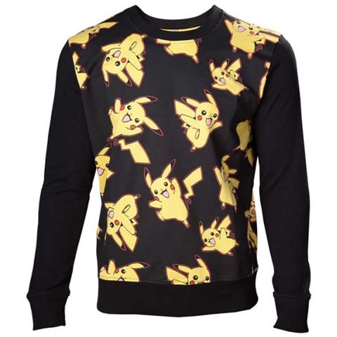 Pokemon - Pikachu All Over Print (Felpa Unisex Tg. S)  - Foto 1
