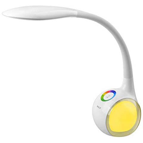 T3 Lampada Da Scrivania Led Luce Multicolore Regolabile Rgb 3 Livelli Dimmerabili Lampada Da Tavolo Con A Collo D'oca Controllo Tattile 5w Bianca - Foto 5