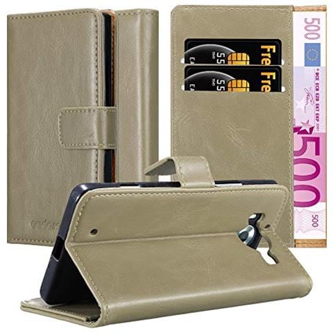 Custodia Compatibile Con Nokia Lumia 950 In Marrone Cappuccino - Coperchio Protettiva Con Chiusura Magnetica, Funzione Stand E Tasca Per Le Carte - Foto 1