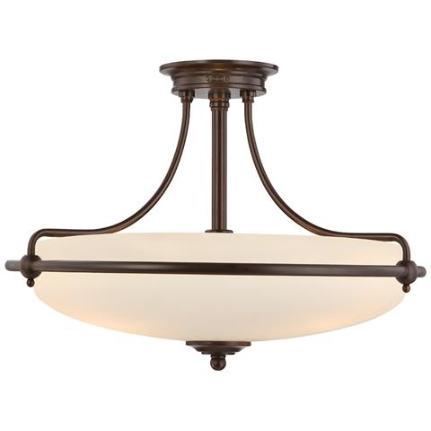Quoizel Qz / griffin / sfmpn - Lampadario Da Soffitto, In Bronzo, 53,3 X 53,3 X 35,6 Cm - Foto 8