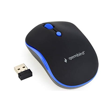 Mouse ottico wireless Nero / Blu  - Foto 1