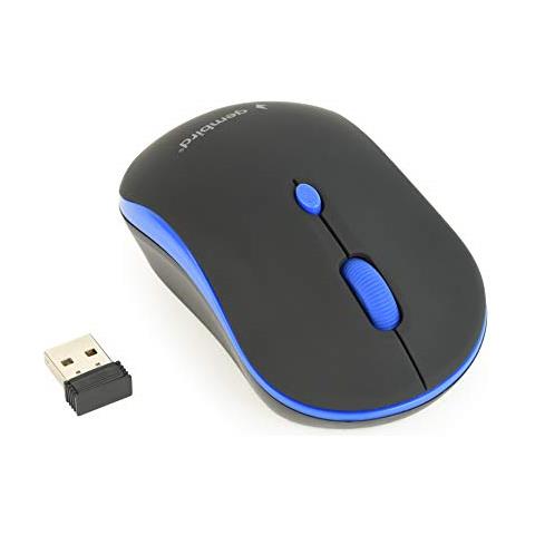 Mouse ottico wireless Nero / Blu  - Foto 3